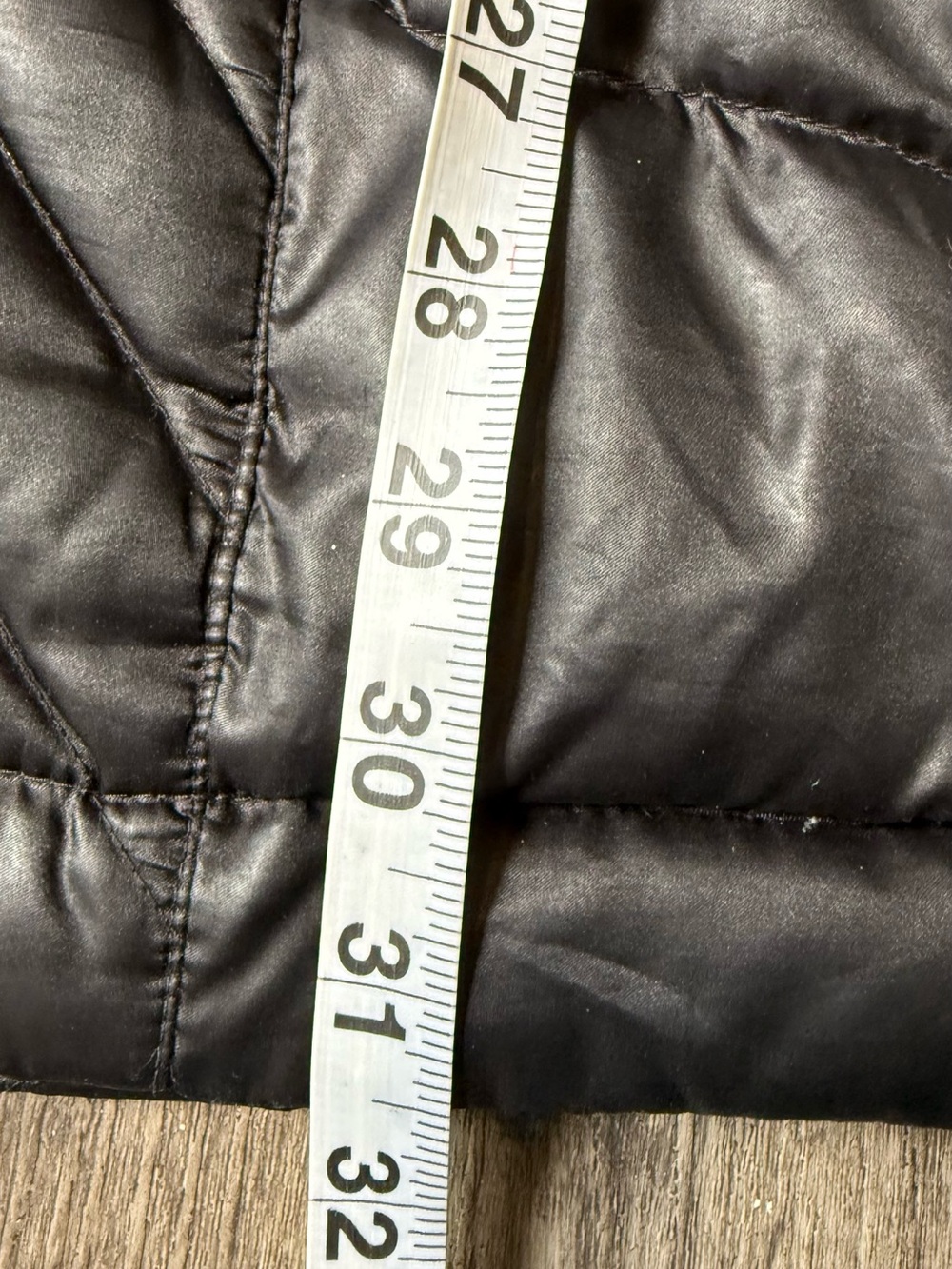 Eddie Bauer Black Quilted Asymmetrical Puffer Coat Size M - Picture 8 of 8
